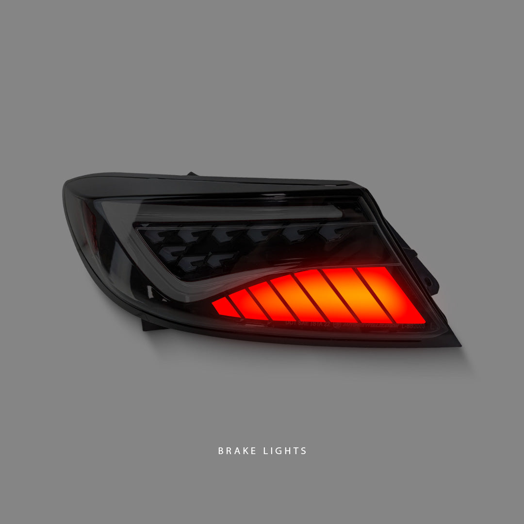 Subaru BRZ 2nd Gen (2022 - 2023) Sequential Smoke Black LED Dynamic Tail Lights LH + RH