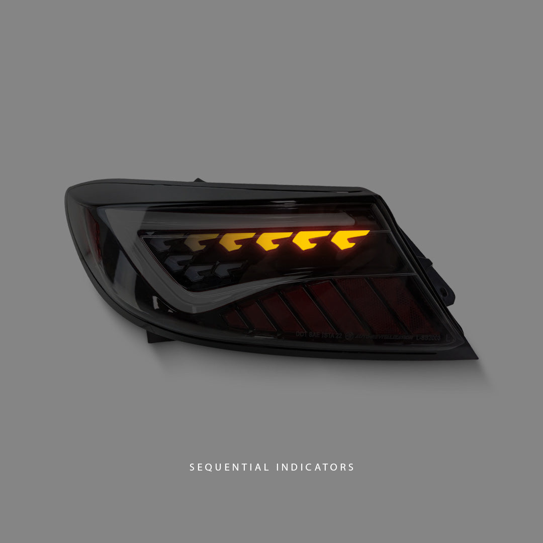 Subaru BRZ 2nd Gen (2022 - 2023) Sequential Smoke Black LED Dynamic Tail Lights LH + RH