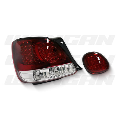 Lexus GS S160 (1998 - 2005) Clear Red LED Tail Lights and LED Fog lights LH + RH