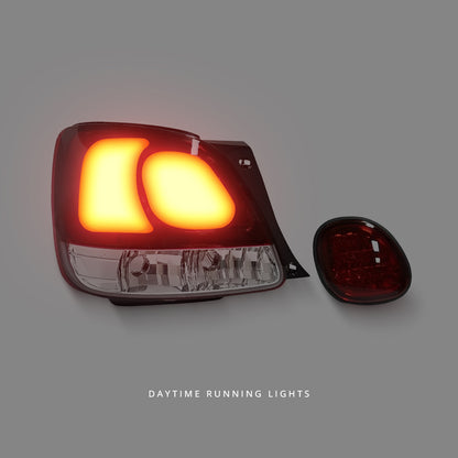 Lexus GS S160 (1998 - 2005) Clear Red LED Tail Lights and LED Fog lights LH + RH