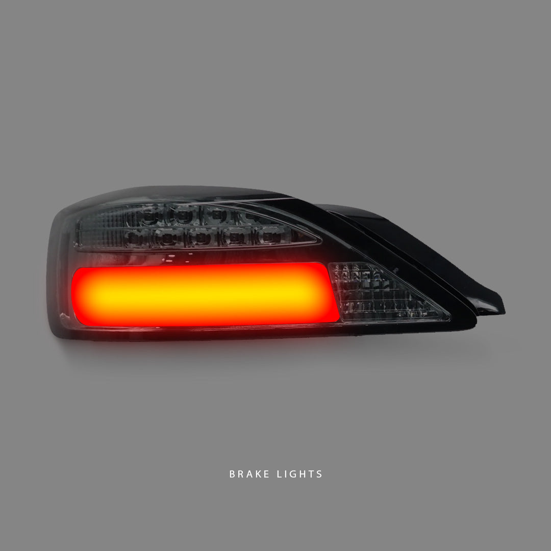 Nissan 200SX S15 (1999 - 2002) Black Chrome LED Tail Lights LH + RH