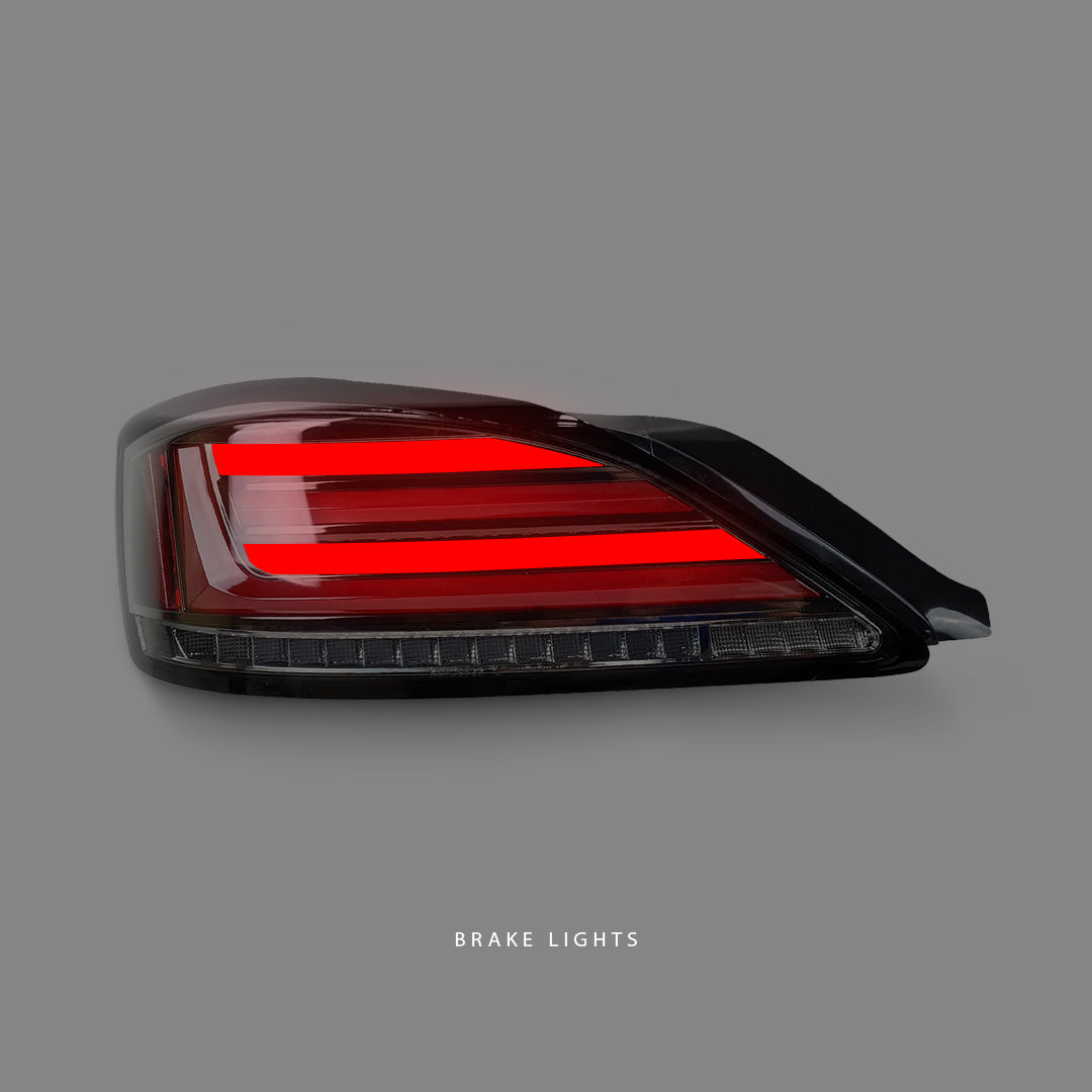 Nissan Silvia S15 (1999 - 2002) Sequential Black Fiber LED Tail Lights LH + RH