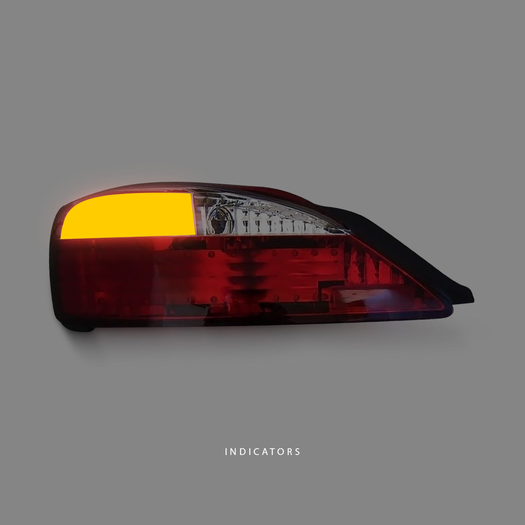 Nissan 200SX S15 (1999 - 2002) Clear Red LED Tail Lights LH + RH