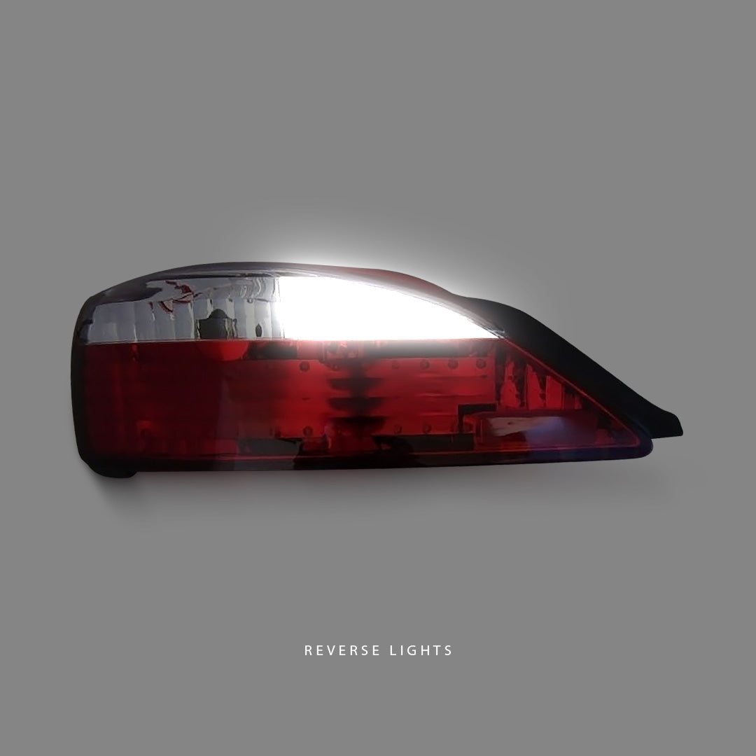 Nissan 200SX S15 (1999 - 2002) Clear Red LED Tail Lights LH + RH
