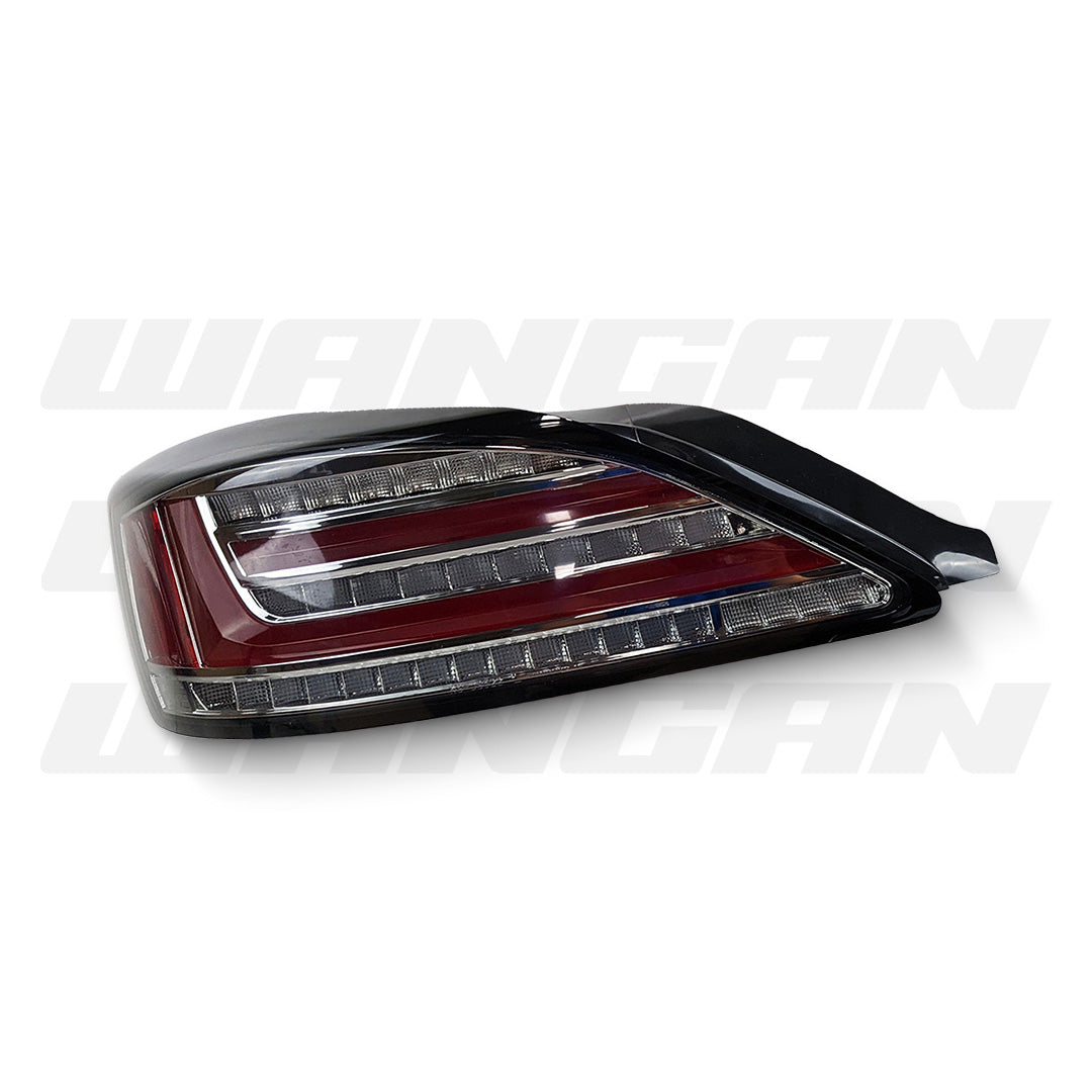 Nissan Silvia S15 (1999 - 2002) Sequential Smoke Fiber Black Chrome Tail Lights LH + RH