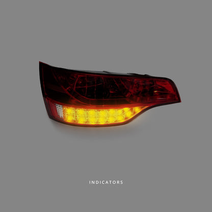 Audi Q7 4L (2005 - 2011) Smoke Red LED Tail Lights LH + RH