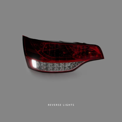 Audi Q7 4L (2005 - 2011) Smoke Red LED Tail Lights LH + RH