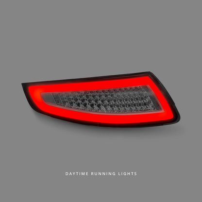 Porsche 911 997.1 (2005 - 2008) Sequential Clear Red Full LED Tail Lights LH + RH