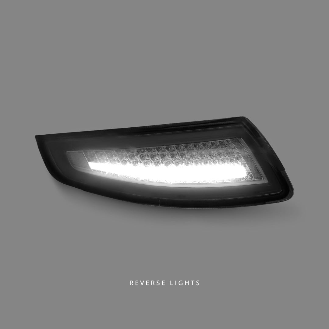 Porsche 911 997.1 (2005 - 2008) Sequential Clear Red Full LED Tail Lights LH + RH