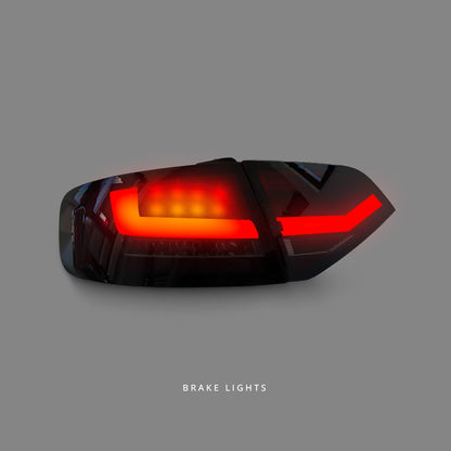 Audi A4 B8 (2009 - 2013) Smoke Red 3D Full LED Tail Lights LH + RH