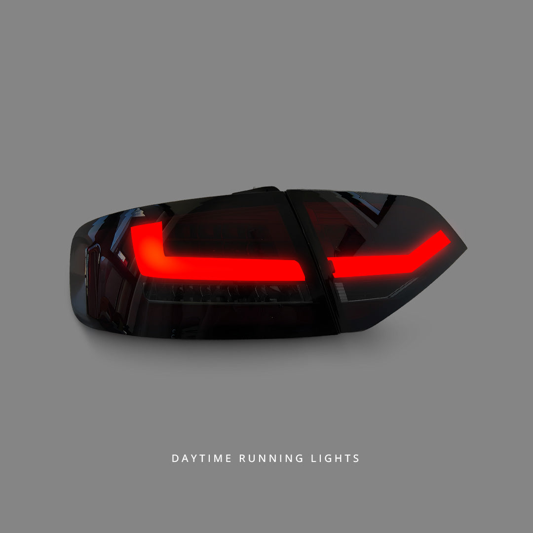 Audi A4 B8 (2009 - 2013) Smoke Red 3D Full LED Tail Lights LH + RH