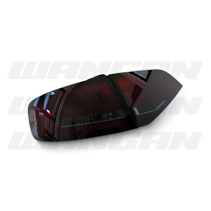 Audi A4 B8 (2009 - 2013) Smoke Red 3D Full LED Tail Lights LH + RH