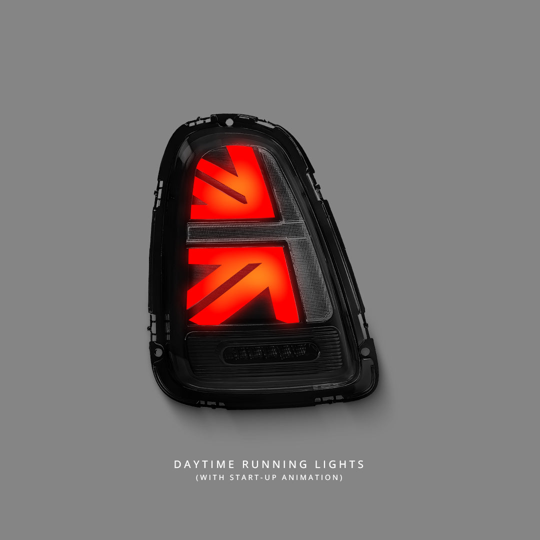 Mini Cooper R56 / R57 / R58 / R59 (2007 - 2011) Sequential Clear LED Indicator Tail Lights LH + RH