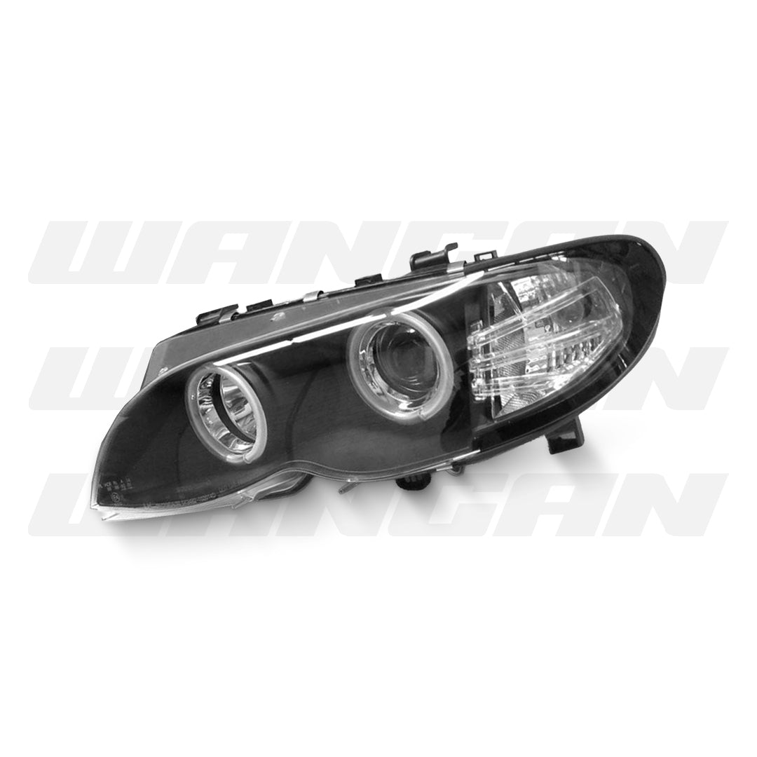 BMW 3-Series E46 Facelift (2002 - 2005) Black CCFL DRL Projector Headlights LH + RH