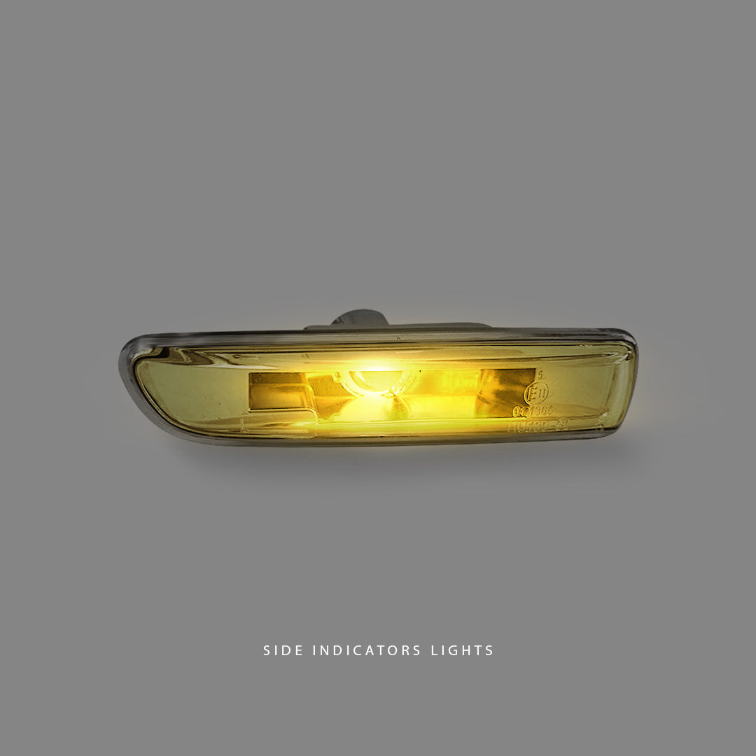 BMW 3 Series E46 (1998 - 2002) Clear Side Fender Marker Indicator Lights