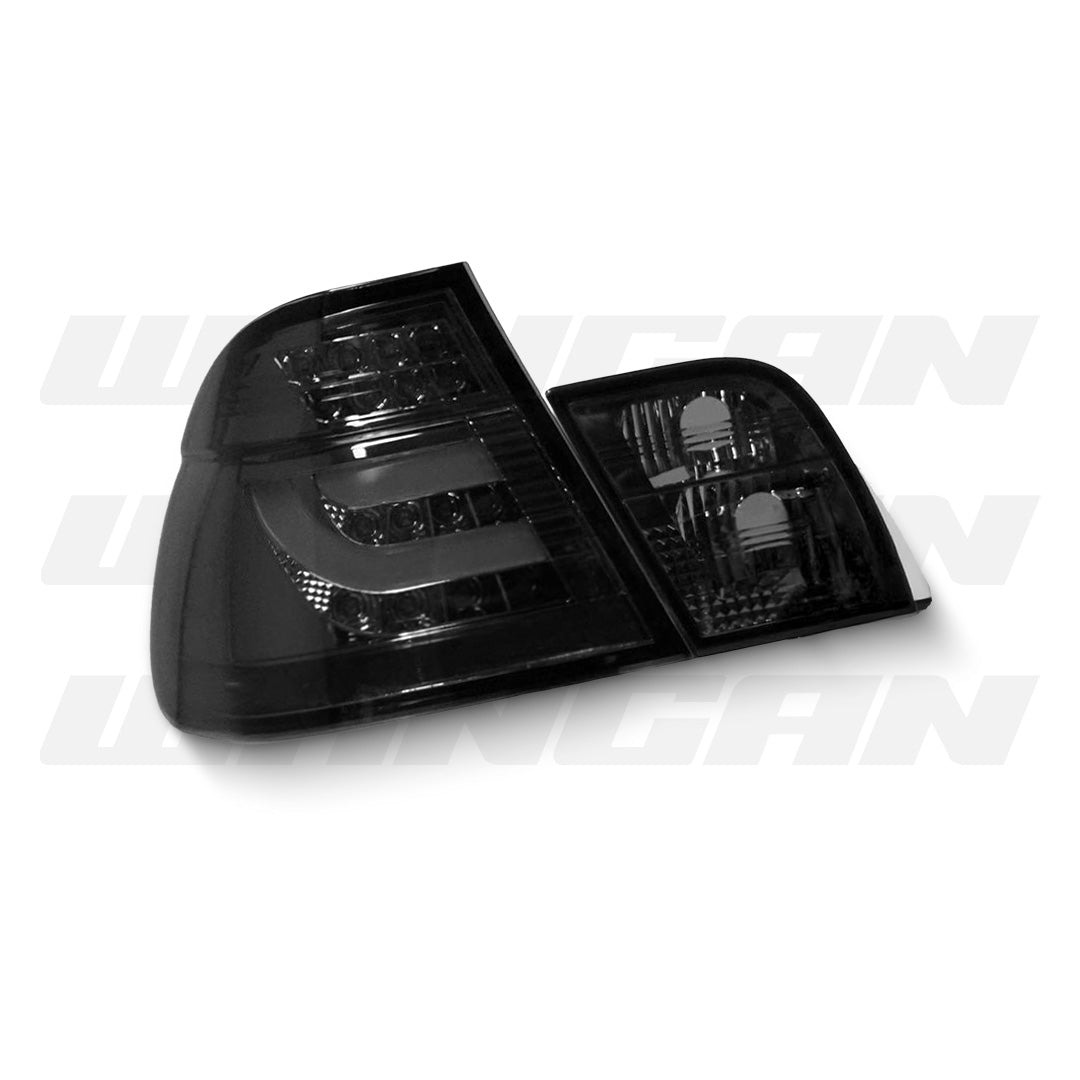 BMW 3 Series E46 (1998 - 2001) Black LED 3D Tail Lights LH + RH