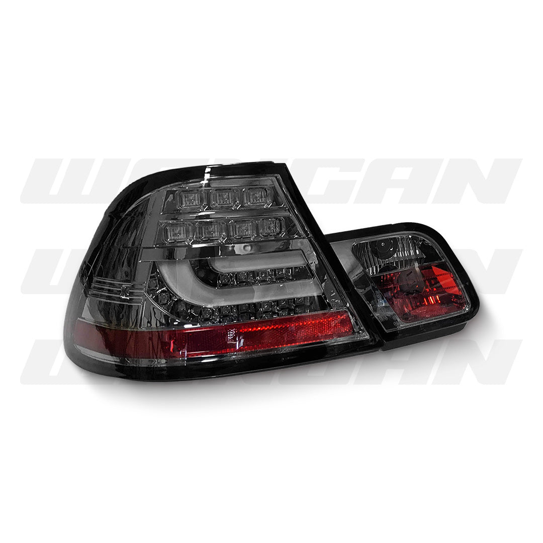 BMW 3 Series E46 (2003 - 2005) Smoke 3D LED Tail Lights LH + RH