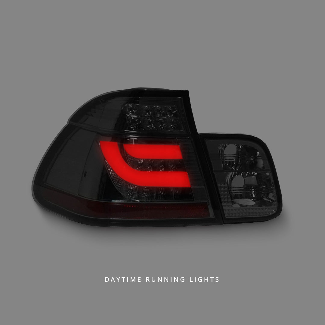 BMW 3-Series E46 (2002 - 2005) Smoke 3D LED Tail Lights LH + RH