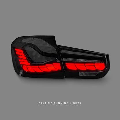 BMW 3 Series F30 / F35 / F80 (2012 - 2018) Smoke OLED 3D Sequential Tail Lights LH + RH