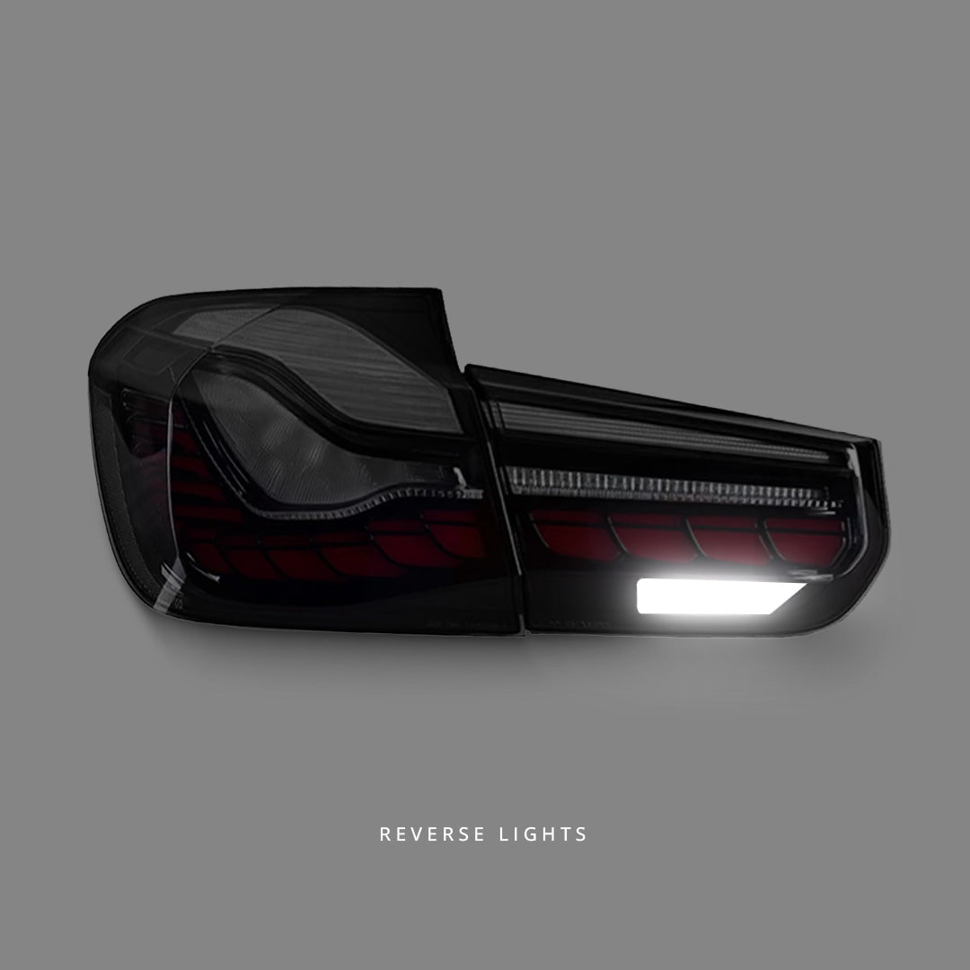 BMW 3 Series F30 / F35 / F80 (2012 - 2018) Smoke OLED 3D Sequential Tail Lights LH + RH