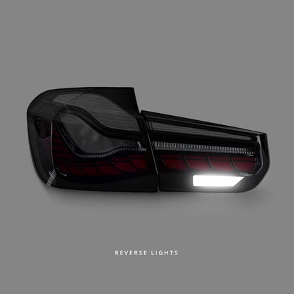 BMW 3 Series F30 / F35 / F80 (2012 - 2018) Smoke OLED 3D Sequential Tail Lights LH + RH