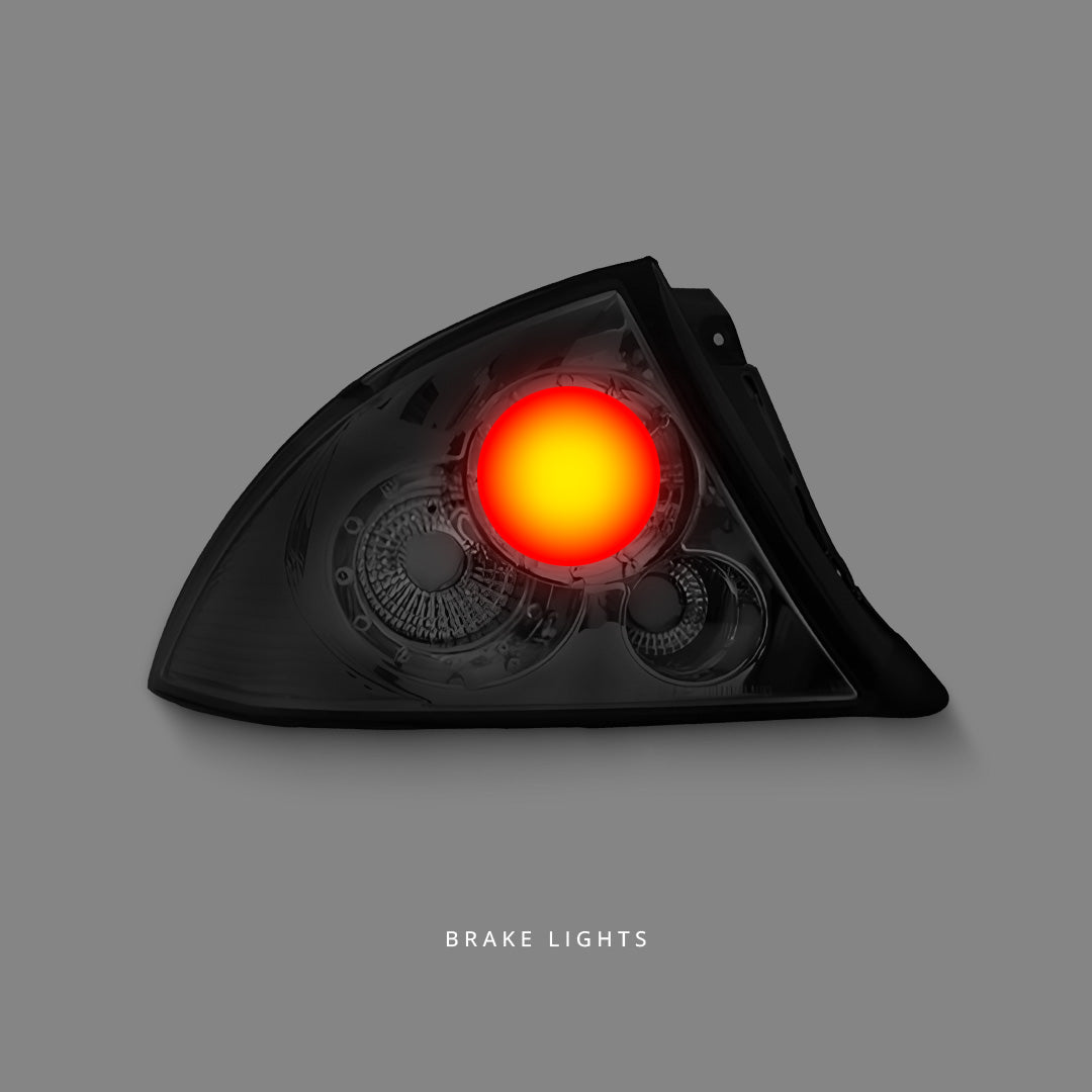 Ford Falcon AU (1998 - 2002) Black Altezza Tail Lights LH + RH