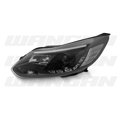 Ford Focus LW (2012 - 2015) Black LED DRL Projector Headlights LH + RH