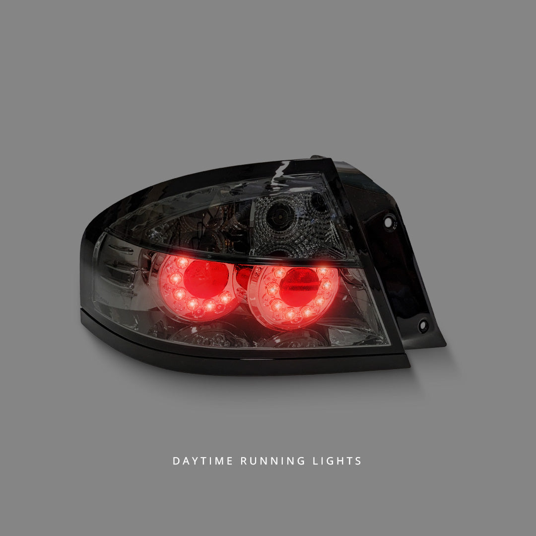 Ford Falcon BA / BF (2002 - 2007) Smoked Black LED Tail Lights LH + RH