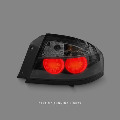 Ford Falcon BA / BF (2002 - 2007) Black LED Tail Lights LH + RH