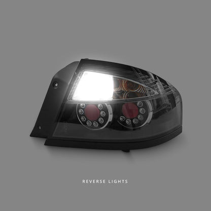 Ford Falcon BA / BF (2002 - 2007) Black LED Tail Lights LH + RH
