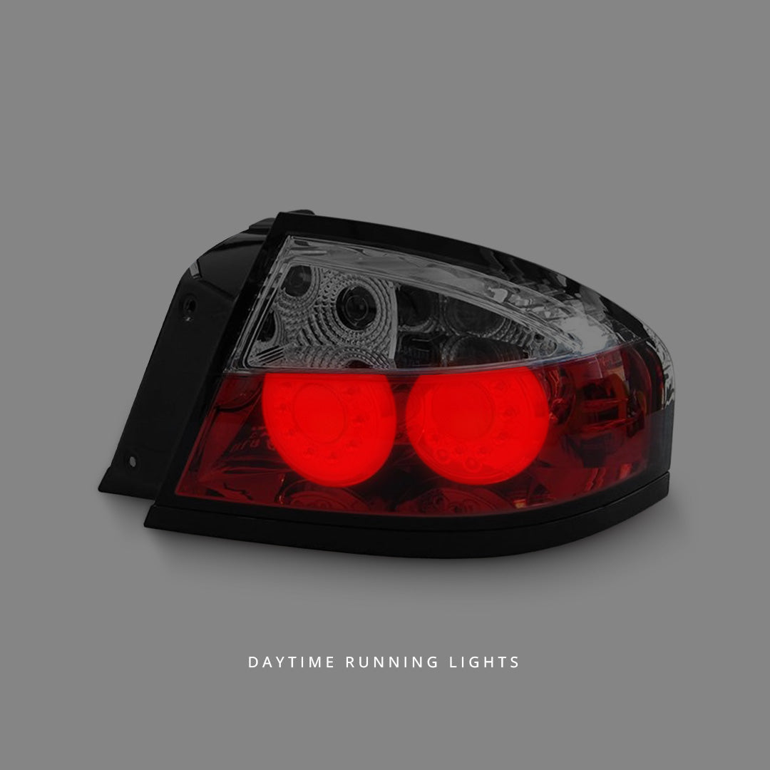 Ford Falcon BA / BF (2002 - 2007) Clear Red LED Tail Lights LH + RH