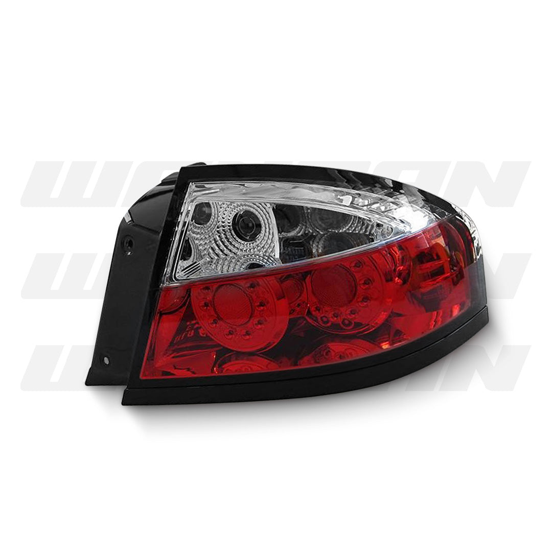 Ford Falcon BA / BF (2002 - 2007) Clear Red LED Tail Lights LH + RH