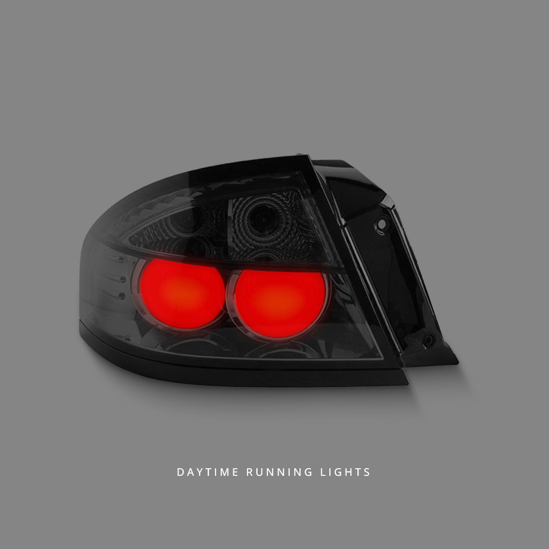 Ford Falcon BA / BF (2002 - 2007) Smoked Black Altezza Tail Lights LH + RH