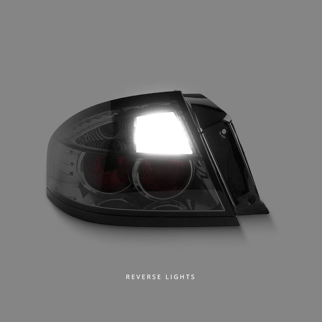 Ford Falcon BA / BF (2002 - 2007) Smoked Black Altezza Tail Lights LH + RH