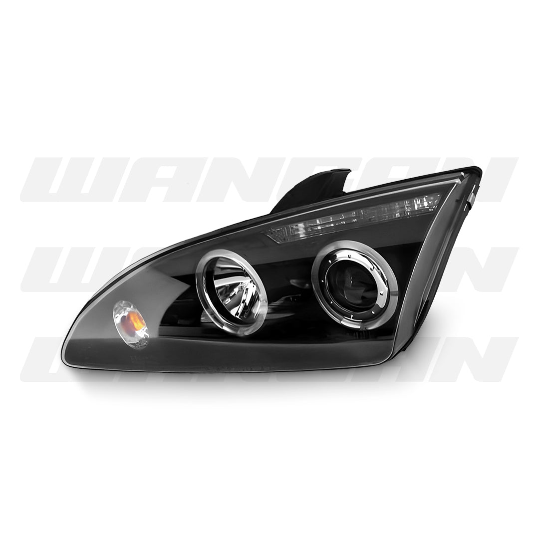 Ford Focus XR5 Zetec (2004 - 2007) Black CCFL Projector Headlights LH + RH