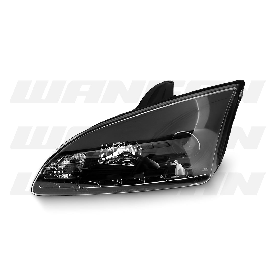 Ford Focus XR5 Zetec (2004 - 2008) Black LED DRL Projector Headlights LH + RH