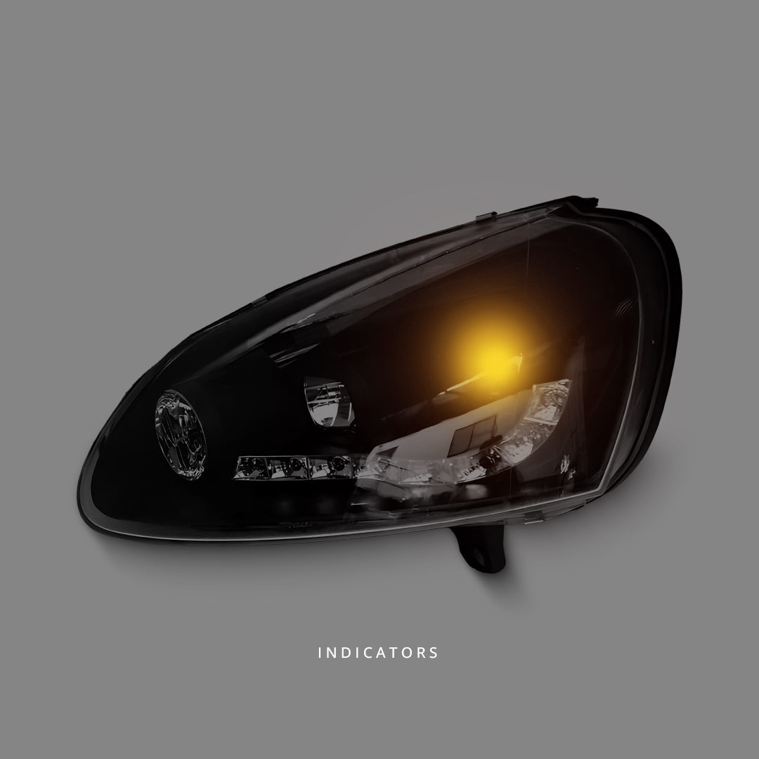 Volkswagen Jetta 1K (2006 - 2008) LED DRL Projector Headlights LH + RH