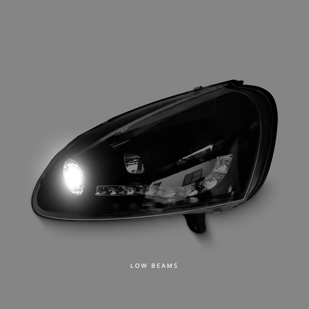 Volkswagen Jetta 1K (2006 - 2008) LED DRL Projector Headlights LH + RH
