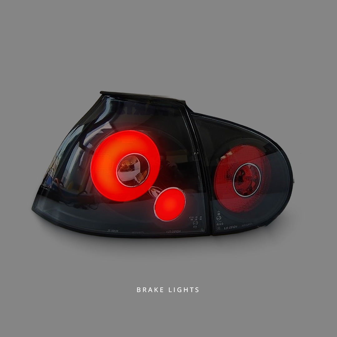 Volkswagen Golf MK5 (2003 - 2008) Black Altezza Tail Lights LH + RH