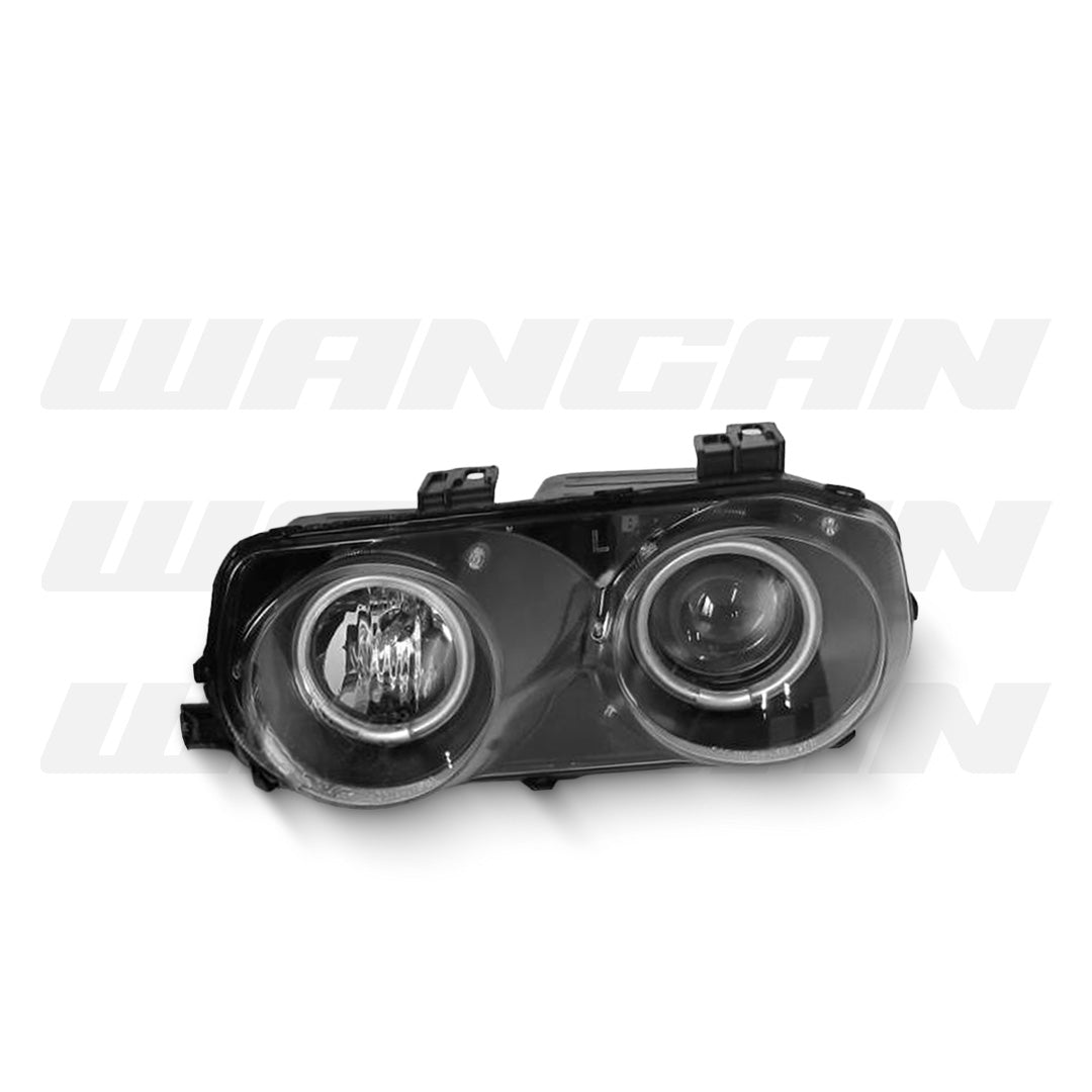 Honda Integra DC2 / DC4 (1998 - 2001) Black CCFL Angel Eyes Projector Headlights LH + RH