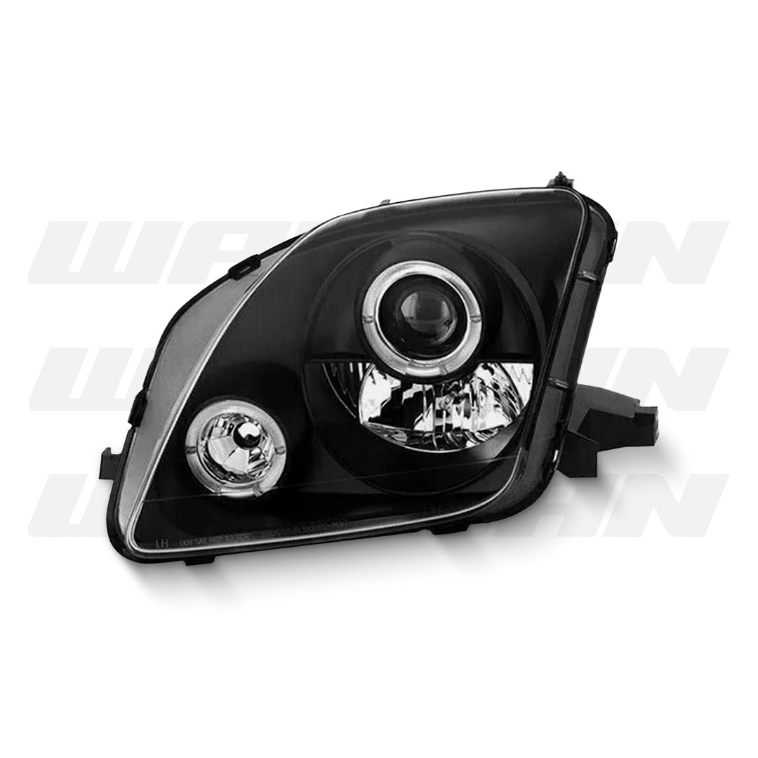 Honda Prelude BB (1996 - 2001) Black CCFL Angel Eyes Projector Headlights LH + RH