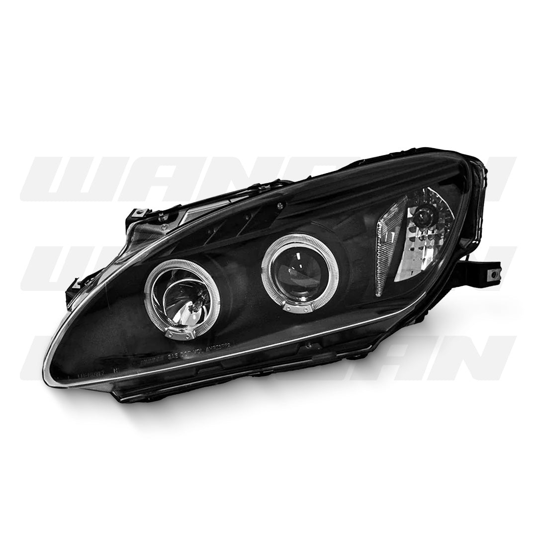 Honda S2000 AP1 (1999 - 2003) Black LED Angel Eyes Projector Headlights LH + RH
