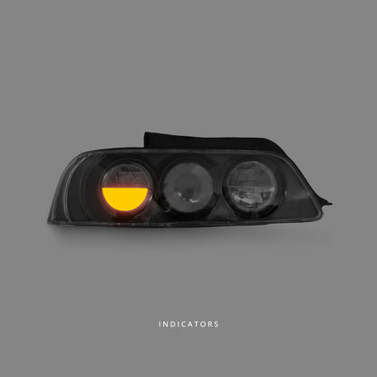 Honda Prelude BB 5th Gen (1996 - 2001) Black Altezza Tail Lights LH + RH