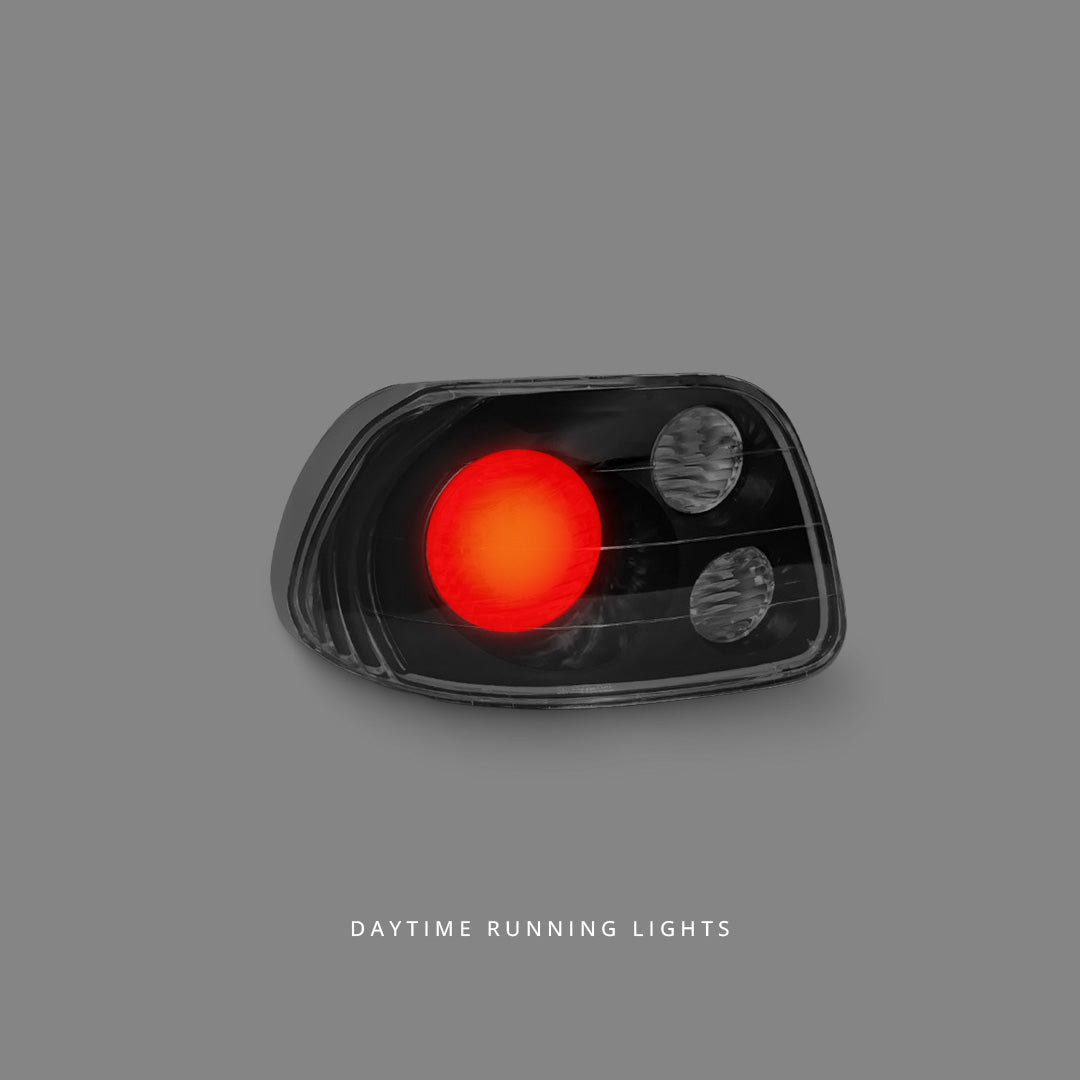 Honda CRX Del Sol VTiR (1992 - 1997) Black Altezza Tail Lights LH + RH
