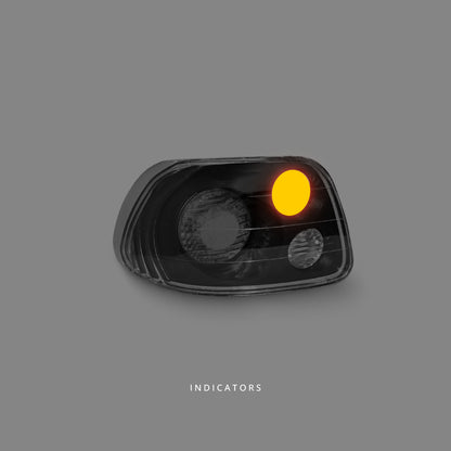 Honda CRX Del Sol VTiR (1992 - 1997) Black Altezza Tail Lights LH + RH