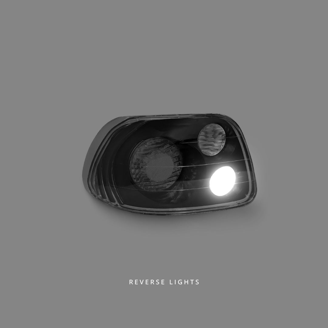 Honda CRX Del Sol VTiR (1992 - 1997) Black Altezza Tail Lights LH + RH