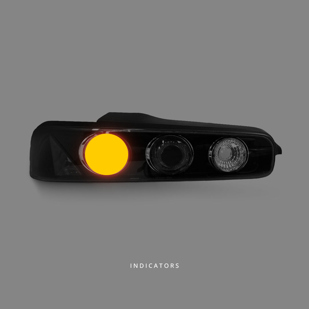 Honda Integra DC2 (1993 - 2000) Black Altezza Tail Lights LH + RH