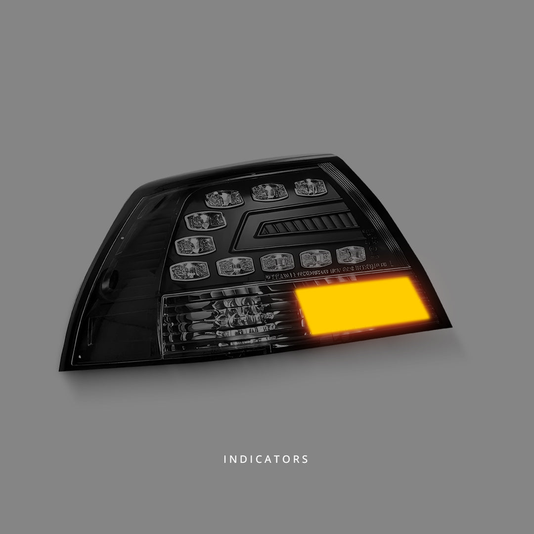 Holden Commodore VE Sedan (2006 - 2013) Black LED Tail Lights LH + RH
