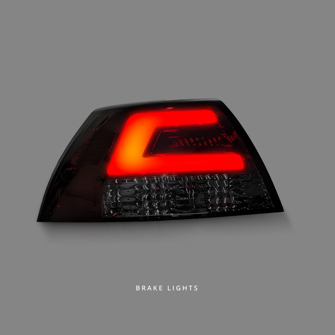 Holden Commodore VE Sedan (2006 - 2013) Smoke Red LED Tail Lights LH + RH