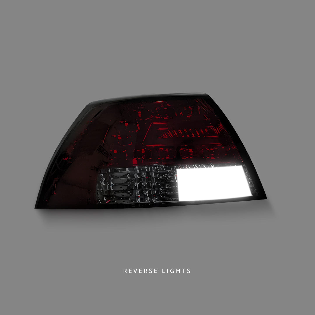 Holden Commodore VE Sedan (2006 - 2013) Smoke Red LED Tail Lights LH + RH